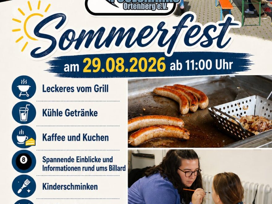 Sommerfest am 29.08.2026 ab 11:00h @ Poolsharks Ortenberg e.V.